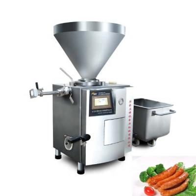 China Sausage Processing Machine Automatic Industrial Vacuum Breakfast Chicken Sausage Making Stuffing Filling Twist Linker Machine Stuffer Filler for sale