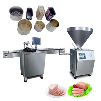 China For luncheon meat can tin canning machine fill with meat Meat Processing Machine for sale