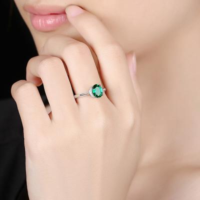 China Natural Green Alexandrite Gemstone Gem Stone Rings Fashionable Vintage Anillos Ajustables Finger Ring Jewelry For Women for sale