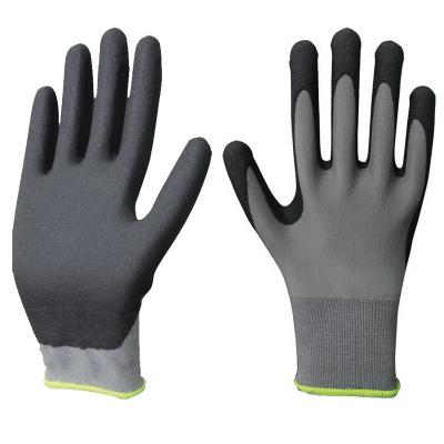 China Anti Slip Anti Slip Microporous PVC Palm Coating Breathable Gloves for sale