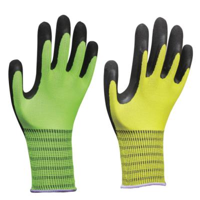 China Large Handle Latex Coating Ply Breathable Nylon Plam Finish Anti-Slip Work Gloves for sale