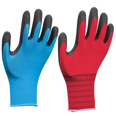 China 13 Gauge Nylon Liner Breathable Nitrile Liner Firm Grip Anti-Slip Working Gloves EN388 4121 for sale