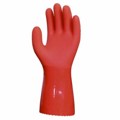 China Good Grip Anti-Slip Oil Resistant PVC And Nitrile Safety Industrial Work Gloves for sale