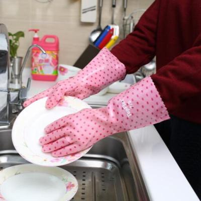 China Household Anti-Slip Professional PVC Gloves Soft Garden Glove for sale