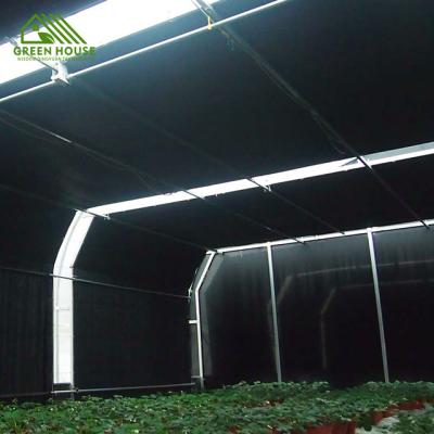 China Medicinal plants medical shade greenhouse/cheap automatic permanent flowering/plant solarium blackout greenhouse for sale