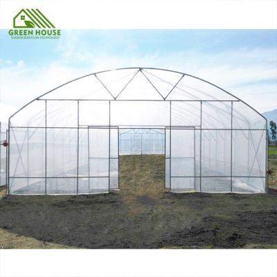 China Custom Single Span Plastic PE Greenhouse Single Span Plastic Sheet Greenhouse Greenhouse Milling Cutter Planting Greenhouse for sale