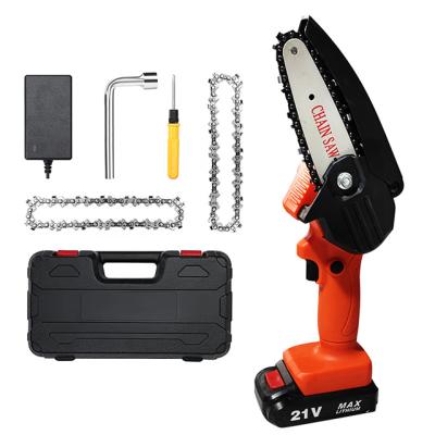 China 2021 small saw attributable to the popular 21v small chainsaw home, fast charging version 60X36X21CM for sale