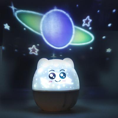 China Modern Children's Christmas Gift Bedroom Sleeping Light Or Replaceable Kids Movie Projection Night Light for sale