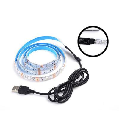 China OEM 5M Power Supply USB 5050 SMD USB 5v LED RGB Soft Light TV Backlight Waterproof Remote Control Flexible Strip for sale