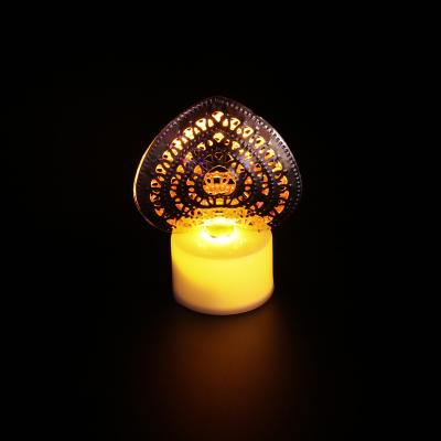 China Hot Sale 2020 New Technology Candle Gold Little Love Relighting Tea Candle 12PCS Packing Wedding Decoration Led Light for sale