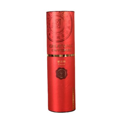 China Zhejiang Recyclable Paper Tube For Cardboard Food/Cosmetics/Wine Tube/Kraft Paper Packing Tube Box Metal Brown Round Lid/Plastic Lid for sale