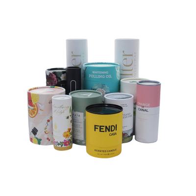 China Whowholesale Zhejiang Gift Tea Recyclable Paper Tubes Recycled Food Pen Grade Coffee Kraft Paper Cylinder Box Tube Packaging Paper Tube for sale