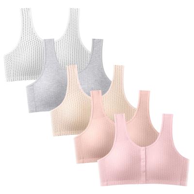 China Breathable sosten de maternidad Wire Comfortable Free Breastfeeding Wide Shoulder Straps Invest Front Open Nursing Bra For Pregnant Mother for sale