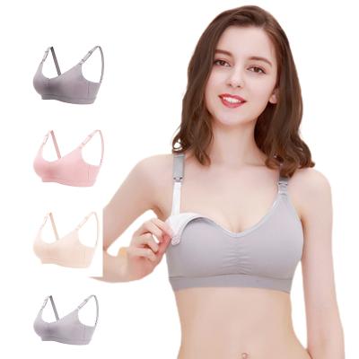 China Women's Pump Wire Free Front Closure Front Buckle Maternity Breastfeeding Pregnant Bras Maternity Nursing Bra For Pregnant for sale