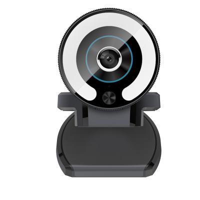 China Fixed Focus Camera 1080P 60fps USB Webcam Lightweight Full HD Web Cam With Light For Live Broadcast Webcam for sale