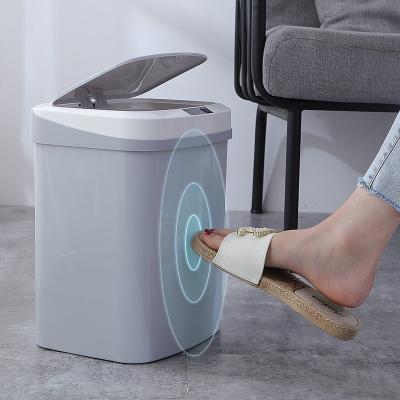 China China Wholesale Office Touchless Smart Automatic Sanitary Trash Can Waste Bin Waste Bin With Sensor for sale