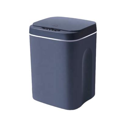 China Wholesale China Desktop Touchless Sensor Trash Can Multifunctional Automatic Battery Trash Can Trash Can With Lamp for sale