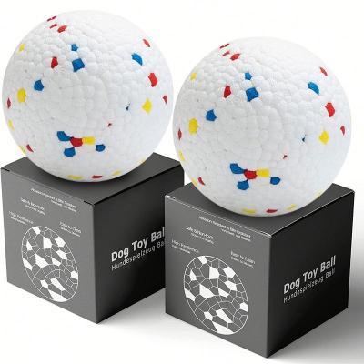 China Durable Durable ETPU Protection Dental Aggressive Pet Bite Ball Dogs Interactive Chew Toy for sale