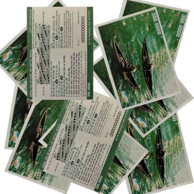 China Business Scratch Cards Sticker Custom Lottery Mobile Scratch Gift Certificate Off PVC Scratch Copy China for sale