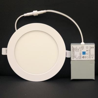 China Ultrathin Thickness COYOLED ETL ES Led Panel Lights 80lm 6inch 12W Round Pot 3CCT Ultrathin Adjustable Led Lights for sale