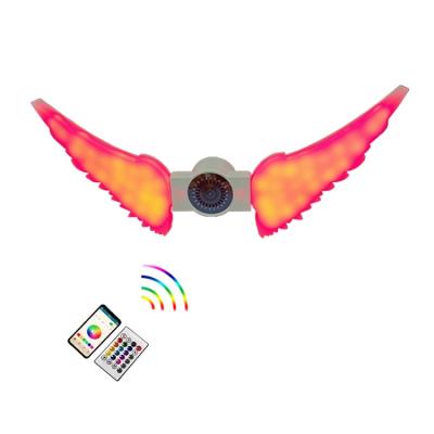 China Morden Amazon Hot Sale Adjustable Foldable 50w Music Angel Wings E27 Smart LED Remote Control Lights for sale