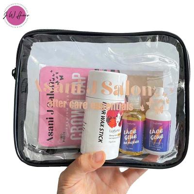 China Reusable Transparent Plastic Zipper Bags Travel Organizer Make Up Pouch Clear PVC Cosmetic Bag for sale