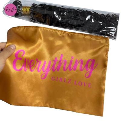 China Custom Whole Zip Lock Shopping Bags With Logo Cloth Tote Pouch Zip Lock Silk Bag For Hairdresser for sale