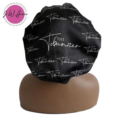 China BABY Feeling Soft Smooth and ADULT Hair Hoods with Logo Silk Best Quality Double Layer Satin Custom Hoods for sale