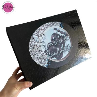 China Matte Book Shape Magnetic Embossed Handmade Cheap Prices Custom Luxury Gift Folding Black Box for sale