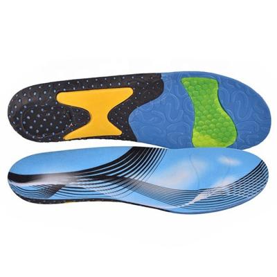 China Eco-friendly Protect Blue Comfortable Sweat Breathable Foot Poliyou And PVC Insole for sale