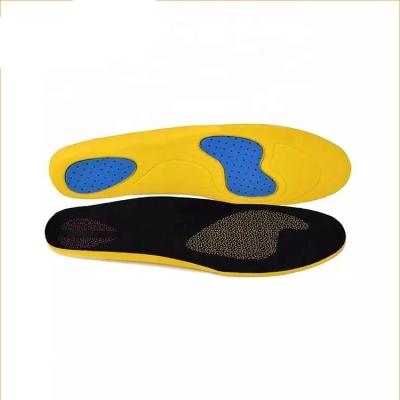 China Wholesale Reusable High Quality Custom Footbalance Yellow Eva Insole Shock Absorption Eco-Friendly For Sports Shoes for sale