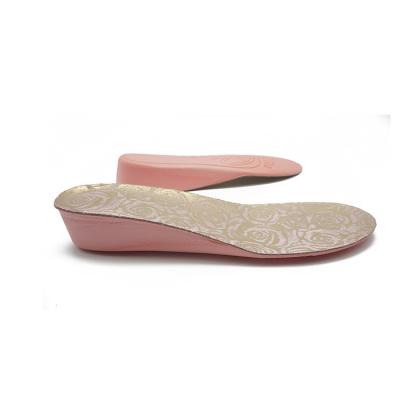 China 2021 New Arrival Hot Cheap Breathable Thick Foam Eva Foam Insole Height Amplifying Cloth Insoles Intensify Shoes for sale