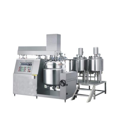 China Cosmetic Stainless Steel Equipment Soap Beverage Cream Vacuum Homogenizer Blender Mixing Emulsifying Machine for sale