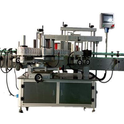 China Simple Operation Automatic Adhesive Sticker Bottled Labeler Irregular Bottle Labeling Machine Two Sides Label Applicator for sale