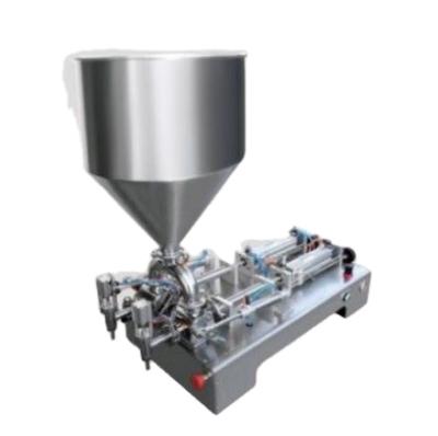 China Hot Selling Semi-automatic Food Lipstick and Honey Sauce Filling Machine with Mixed Hot Funnel Ointment Pot Bottom Heating Material for sale