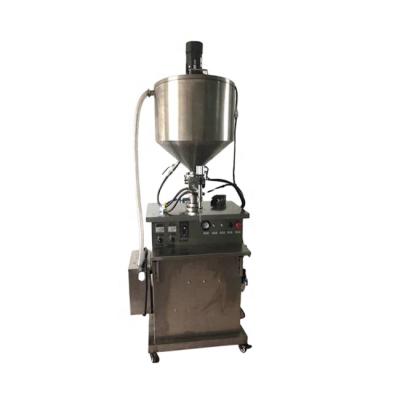 China Vertical Beverage Heating Mixing Semi-automatic Cosmetic Paste Filling Machine for sale