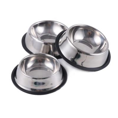 China High Quality Durable China Multi-size Stainless Steel Pet Stocked Dog Feeding Bowl for sale