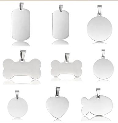 China Factory Stocked Custom Stainless Steel Metal ID Tags for sale