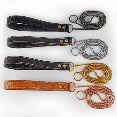 China Luxury Adjustable Custom Stocked Gold Snake Chain Collar For Dog Trend Pet Accessories for sale