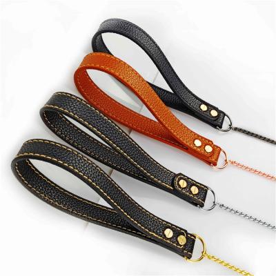 China Hot Selling Stocked Wholesale Comfortable Copper Collar With Handle Pet Collar Manufacturer for sale