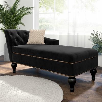 China Other Modern Tufted Chaise Lounge Indoor Chair Fabric Sofa Sleeper Lounge Living Room Sofas for sale