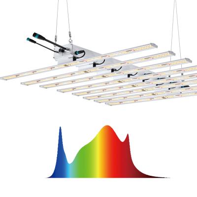 China Seed starting highest ppfd with high led PPE grow light 640W full spectrum to grow tower system hydroponic vertical farm high yield for sale