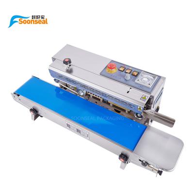 China FR-900 Automatic Continuous Continuous Food Plastic Bag Bag Sealing Machine for sale