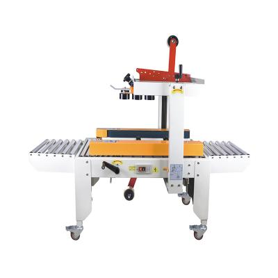 China machinery & Semi Automatic Manual Hardware Flaps Bend Drive Belt Adhesive Tape Box Carton Sealing Machine Carton Top And Bottom Sealer for sale