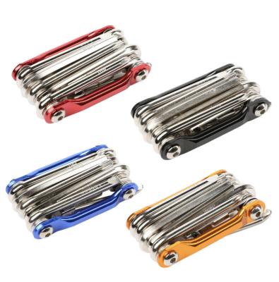 China Portable Outdoor Metal Convenient Bicycle Mini Tool Set Amazon High Quality Multifunctional Bike Repair Tool Kit for sale