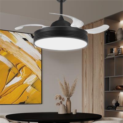 China 90W 220V 6000 LM modern modern ceiling fan lights remote control lamp, small ceiling fan with led light for sale