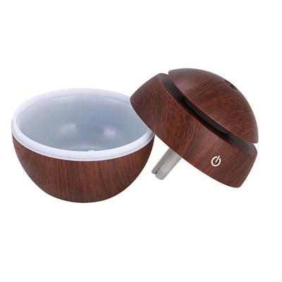 China Cool Ambient Light Aromatherapy Ultimate Settings Aromatherapy Mist Humidifier Wooden Aroma Diffuser for sale