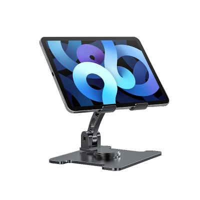 China Adjustable Hot Selling In 2022 Mobile Phone Tablet Aluminum Alloy Bracket Rotating Foldable Rotating Adjustable Desk Use for sale