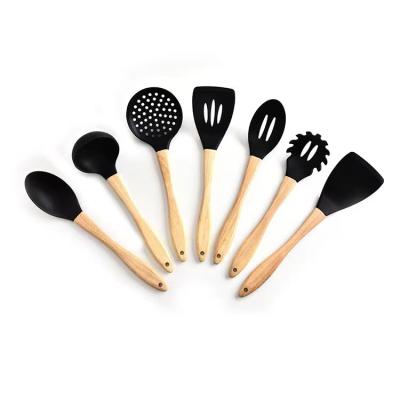 China 6 Pieces Silicone Kitchen Cookware Kitchen Tools Kit Sustainable Cookware Sets for sale