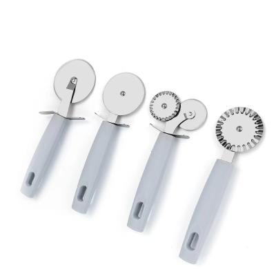 China Sustainable Stainless Steel Wheel Blade Cheese Slicer With PP Handle Pizza Cutter for sale